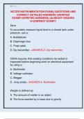 NCCER INSTRUMENTATION EXAM&vert;&vert; QUESTIONS AND  CORRECT DETAILED ANSWERS &vert;&vert;VERIFIED  EXAM&excl;&excl;&excl;&lpar;VERIFIED ANSWERS&rpar; &vert;ALREADY GRADED  A&plus;&vert;&vert;NEWEST EXAM&excl;&excl;&excl; 