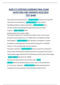 BIOD 171 PORTAGE LEARNING FINAL EXAM   QUESTIONS AND ANSWERS 2025&sol;2026  TEST BANK