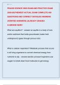 PRAXIS SCIENCE 5905 EXAM AND PRACTICE EXAM  2026-2027NEWEST ACTUAL EXAM COMPLETE 400  QUESTIONS AND CORRECT DETAILED ANSWERS  &lpar;VERIFIED ANSWERS&rpar; &vert;ALREADY GRADED  A&plus;&vert;BRAND NEW&excl;&excl;
