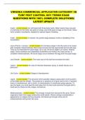 VIRGINIA COMMERCIAL APPLICATOR CATEGORY 3B  TURF PEST CONTROL KEY TERMS EXAM  QUESTIONS WITH 100&percnt; COMPLETE SOLUTIONS&vert;  LATEST UPDATE