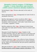 Mosquito Control category 7F Michigan  Chapter 5 terms Questions and Answers  &lpar;100&percnt; Correct Answers&rpar; Already Graded A&plus;