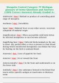 Mosquito Control Category 7F Michigan  glossary of terms Questions and Answers  &lpar;100&percnt; Correct Answers&rpar; Already Graded A&plus;