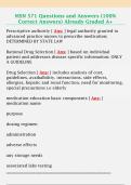 MSN 571 Questions and Answers &lpar;100&percnt;  Correct Answers&rpar; Already Graded A&plus; 