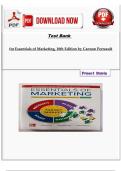 Test Bank for Essentials of Marketing&comma; 18th Edition by Cannon Perreault