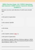 NEHA Practice Exam- ALL TOPICS Questions  and Answers &lpar;100&percnt; Correct Answers&rpar; Already  Graded A&plus; 