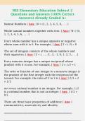 NES Elementary Education Subtest 2  Questions and Answers &lpar;100&percnt; Correct  Answers&rpar; Already Graded A&plus;