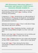 NES Elementary Education Subtest 2  Questions and Answers &lpar;100&percnt; Correct  Answers&rpar; Already Graded A&plus;
