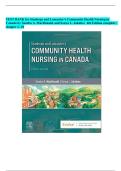 Test Bank For Stanhope and Lancaster's Community Health Nursing in Canada 4th Edition by Sandra A&period; MacDonald&vert;&vert;ISBN NO&colon;10&comma;0323693954&vert;&vert;ISBN NO&colon;13&comma;978-0323693950&vert;&vert;All Chapters&vert;&vert;Complete Guide A&plus;