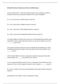 BUAL 2650 Yan Exam 2 Questions and Correct Verified Answers