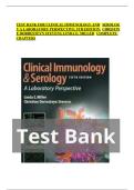 Clinical Immunology and Serology&colon; &rsqb;A Laboratory Perspective &ndash; 5th Edition &lpar;Christine Stevens & Linda E&period; Miller&rpar; &ndash; Complete Test Bank for All Chapters