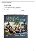 Test Bank for A Topical Approach to Lifespan Development 11th Edition by John W&period; Santrock &vert;ISBN&colon; 9781260726817&vert; Guide A&plus;
