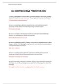 RN COMPREHENSIVE PREDICTOR 2025 &comma; Rated A&plus;