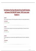  Xcel Solutions Final Exam Maryland Life and health Questions  and Answers &vert;Fall 2026&sol;2027 Update &vert; 100&percnt; Correct Latest  &lpar;Graded A&plus;&rpar;