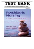 Test Bank for Psychiatric Nursing&colon; Contemporary Practice Seventh&comma; North American Edition by Mary Ann Boyd &vert;ISBN&colon; 9781975161187&vert; Guide A&plus;