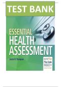 Test Bank for Essential Health Assessment First Edition by Janice Thompson &vert;ISBN&colon; 9780803627888&vert; Guide A&plus;