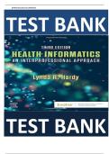 Test Bank for Health Informatics&colon; An Interprofessional Approach 3rd Edition by Lynda R Hardy &vert; Guide A&plus;