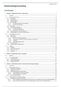 Samenvatting Accounting VUB