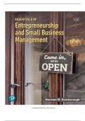 TEST BANK FOR Essentials of Entrepreneurship and Small Business Management 10th Edition Norman M Scarborough ISBN&colon; 9780138340421 COMPLETE GUIDE ALL CHAPTERS COVERED 100&percnt; VERIFIED A&plus; GRADE ASSURED&excl;&excl;&excl;&excl;&excl;NEW LATEST UPDATE&excl;&excl;&excl;&excl;&excl;