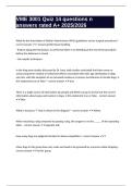 VME 3001 Quiz 14 questions n answers rated A&plus; 2025&sol;2026