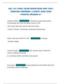 ASL 101 FINAL EXAM QUESTIONS AND 100&percnt;  VERIFIED ANSWERS &vert; LATEST 2025&sol; 2026  UPDATE&vert; GRADED A&plus; 