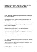 EECS 1520 EXAM &vert; 111 QUESTIONS AND ANSWERS &vert; 2026 UPDATE &vert; WITH COMPLETE SOLUTION