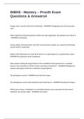 INBDE - Mastery &ndash; Prosth Exam Questions & Answers