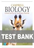 TEST BANK FOR Campbell Biology&colon; Concepts & Connections 10th Edition by Martha R&period; Taylor&comma; Eric J&period; Simon&comma; Jean L&period; Dickey ISBN&colon;978-0135269169 COMPLETE GUIDE ALL CHAPTERS COVERED 100&percnt; VERIFIED A&plus; GRADE ASSURED&excl;&excl;&excl;&excl;NEW LATEST UPDATE&excl;&excl;&excl;&excl;