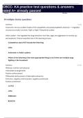 CBCC- KA practice test questions & answers rated A&plus; already passed