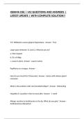 OBAMA DSE &vert; 142 QUESTIONS AND ANSWERS &vert; LATEST UPDATE &vert; WITH COMPLETE SOLUTION&excl;&excl;