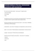SHS205 Midterm Review &lpar;2025&sol;2026&rpar; questions well answered