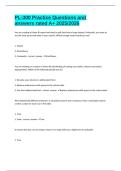 PL-300 Practice Questions and answers rated A&plus; 2025&sol;2026
