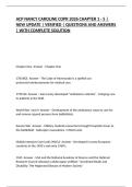 ACP NANCY CAROLINE COPR 2026 CHAPTER 1 - 5 &vert; NEW UPDATE &vert; VERIFIED &vert; QUESTIONS AND ANSWERS &vert; WITH COMPLETE SOLUTION