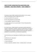 NOCTI STUDY GUIDE PRACTICE QUESTIONS AND ANSWERS &vert; 2026 NEW UPDATE &vert; 100&percnt; CORRECT&excl;&excl;