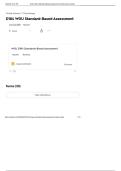 D184 WGU Standard-Based Assessment Practice Questions with Verified Answers