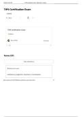 TIPS Certification Exam Practice Questions with Verified Answers