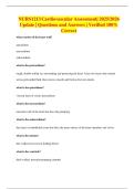 NURS1213 Cardiovascular Assessment&vert; 2025&sol;2026 Update &vert; Questions and Answers &vert; Verified 100&percnt; Correct