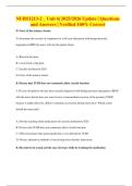 NURS1213-2 &lowbar; Unit 6&vert; 2025&sol;2026 Update &vert; Questions and Answers &vert; Verified 100&percnt; Correct