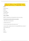 NURS1213 Midterm Exam&vert; 2025&sol;2026 Update &vert; Questions and Answers &vert; Verified 100&percnt; Correct
