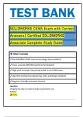 SOLIDWORKS CSWA Exam with Correct  Answers &vert; Certified SOLIDWORKS  Associate Complete Study Guide Latest updated version&vert; Brand new&excl;&excl;&excl;