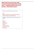 SSM TCAR Exam Actual Exam 2026&vert;  Trauma Care after Resuscitation &lpar;TCAR&rpar;  Exam &vert; Complete Questions and Correct  Answers &vert; Brand New Version&excl; 