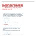 NCCT SURGICAL TECH PRACTICE EXAM AND  STUDY GUIDE 2026-2027 &vert; EXAM QUESTIONS  AND CORRECT ANSWERS &lpar;ALREADY GRADED  A&plus;&rpar; &vert; LATEST VERSION &lpar;JUST RELEASED&rpar; &vert;  PROFESSOR VERIFIED