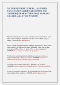 NY INDEPENDENT GENERAL ADJUSTER  EXAM WITH VERIFIED QUESTIONS AND  ANSWERS&vert;&vert; GUARANTEED PASS&vert;&vert; ALREADY  GRADED A&plus;&vert;&vert; LATEST VERSION 