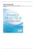 Test Bank For Family Practice Guidelines 5th Edition by Cash&comma; Glass Mullen Chapter 1-23 Complete Guide A&plus;