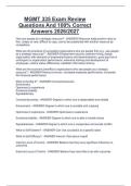 MGMT 335 Exam Review  Questions And 100&percnt; Correct  Answers 2026&sol;2027