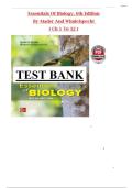 Test Bank For Essentials of Biology&comma; 6th Edition by Sylvia Mader and Michael Windelspecht All 1-32 Chapters Covered &comma;Latest Edition
