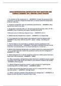 CFESA REFRIGERATION CERTIFICATION TEST QUESTIONS AND CORRECT ANSWERS 100&percnt; VERIFIED LATEST UPDATE&excl;&excl;