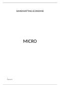 SAMENVATTING MICRO- en MACRO economie&comma; 3de bach bio-ingenieurswetenschappen UGent