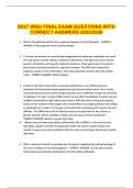 D027 WGU FINAL EXAM QUESTIONS WITH CORRECT ANSWERS 20252026&period;