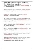 UCAT QR Verified Solutions for Exams&comma; Top Grade Assurance 2026&period;docx