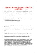 D184 STUDY GUIDE 2025 WITH COMPLETE SOLUTIONS&period;